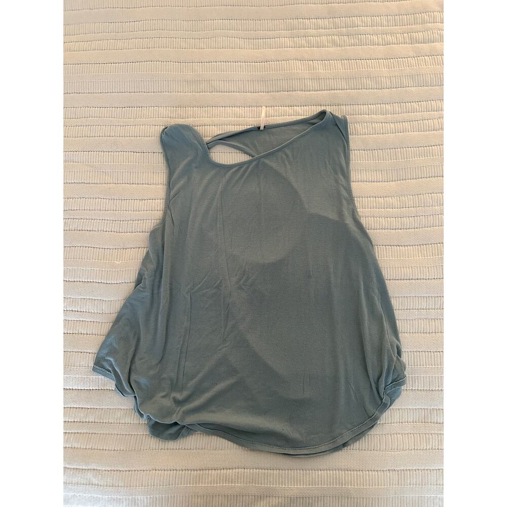 Free People M Ribbed Open Back Tank